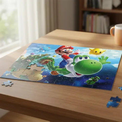 Puzzle Rompecabezas Mario Bros Y Yoshi Niños Regalo