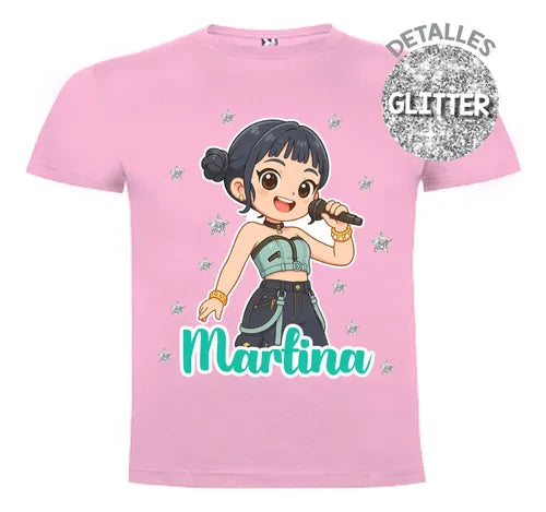 Polera Zoey Huntrix Demon Hunter K Pop Personalizada Niñas