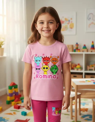 Polera Calza Larga Sprunki Niña Personalizado