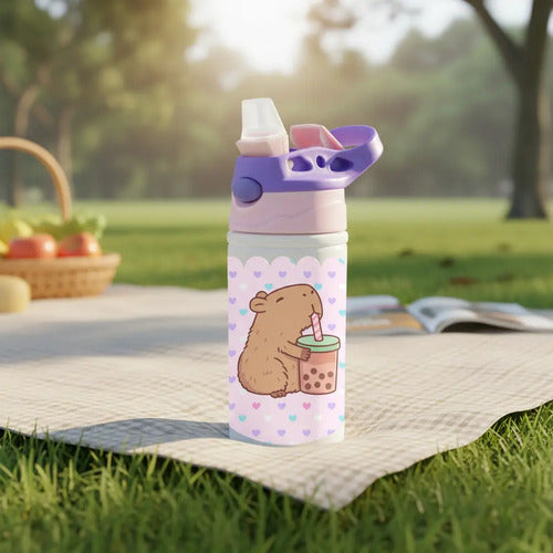 Botella Agua Colegio Capibara Niñas Flex