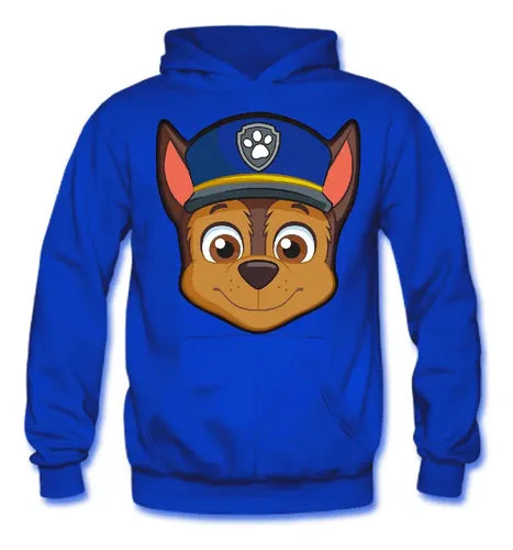 Polerón Canguro Algodón Niños Chase Paw Patrol