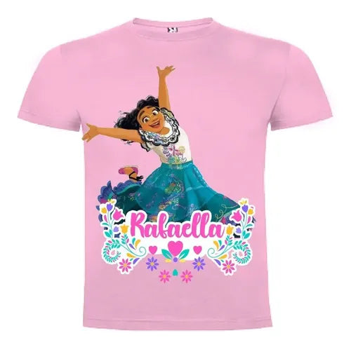 Polera Maribel Encanto Niñas Personalizada Algodón 100%