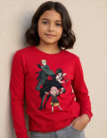 Polera Manga Larga Algodón Niñas Anya Spy X Family Familia