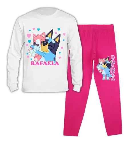 Pijama Largo Pelicula Red Mei Niñas Personalizado Algodon