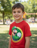Polera Color Algodón 100% Niños Luigi Bros