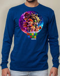 Polera Manga Larga Algodón Niños Mario Bros Pelicula