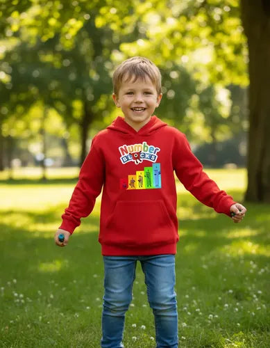 Polerón Canguro Algodón Niños Number Blocks