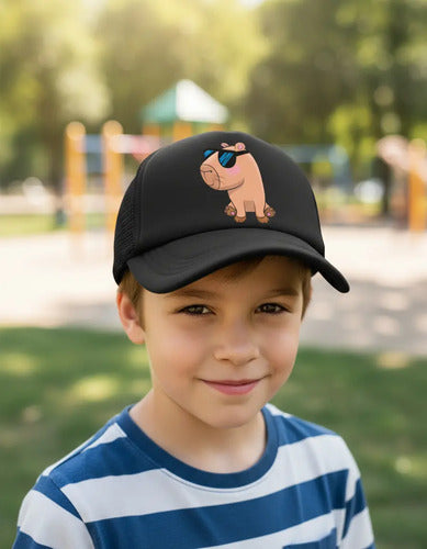 Jockey Gorro Niños Capibara Capybara Lentes