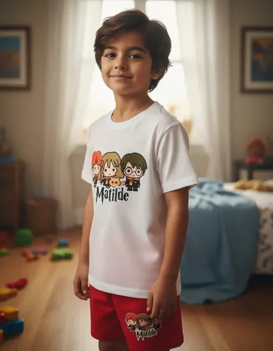 Pijama Harry Potter Personalizado 100% Algodón Niños