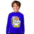 Polera Ronaldo Cr7 Manga Larga Personalizada Niños Algodon