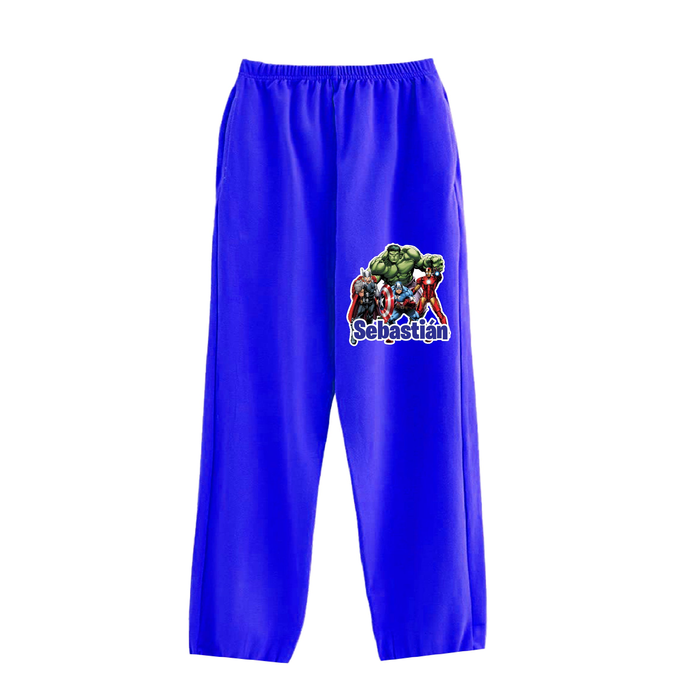 Pijama Largo Avengers Vengadores Algodón Personalizado Niño