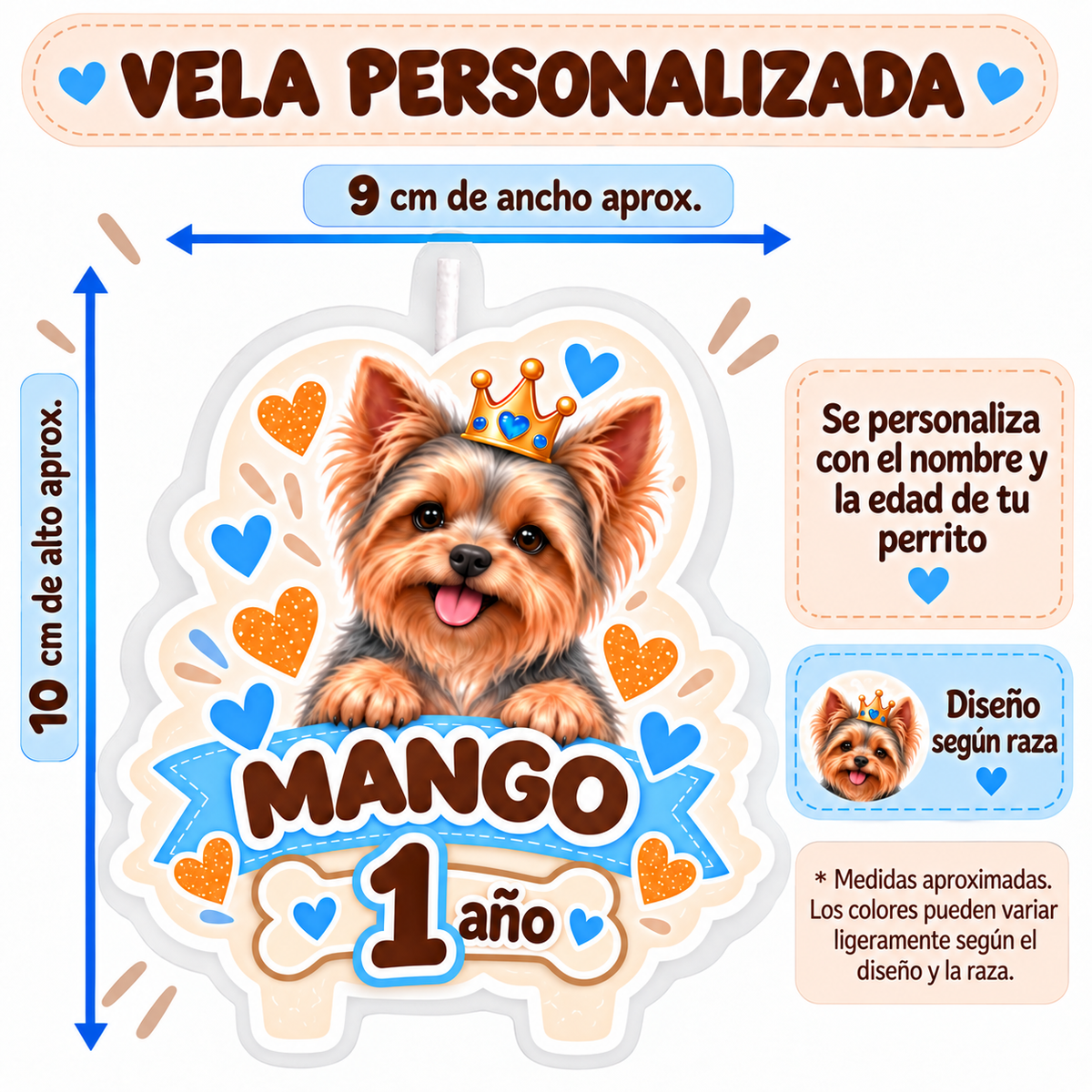Set Cumpleaños Mascota Beagle Decoración Personalizada Perro Macho